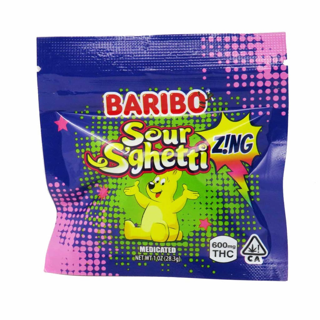 Baribo Sour S'ghetti 600mg THC - Happy Tree Buds: Shop Online