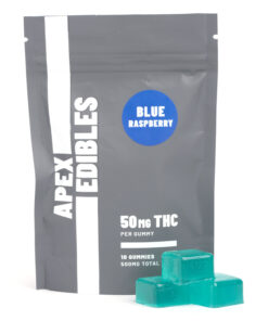 ApexEdibles Blue Raspberry Gummies 500MG THC