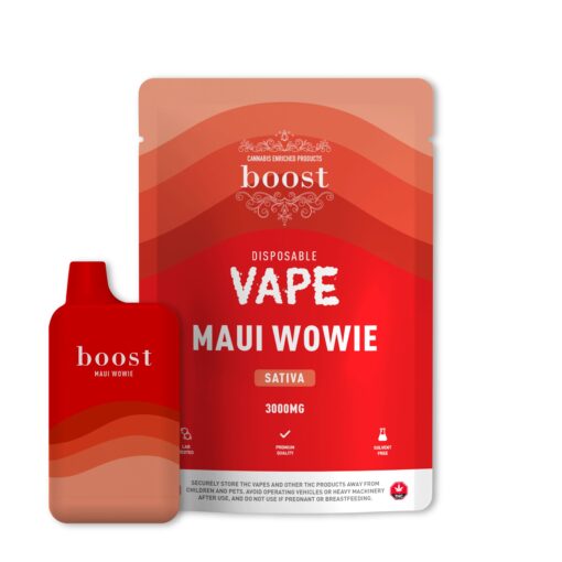 Boost Disposable THC Vape Cartridges – Maui Wowie 3g