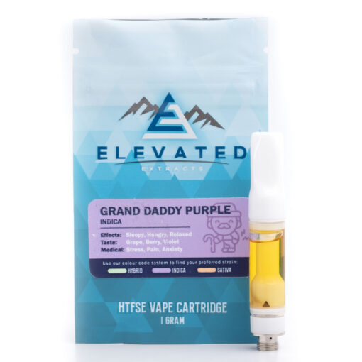 Elevated Extracts HTFSE Vape Cartridge Grand Daddy Purple