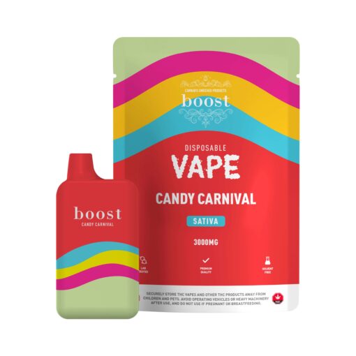 Boost Disposable THC Vape Cartridges – Candy Carnival 3g