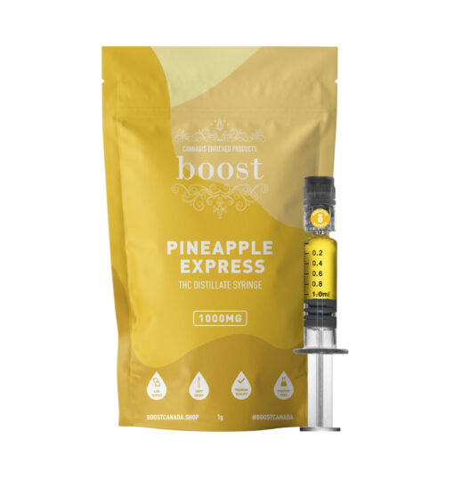 THC Distillate Glass Syringe – Pineapple Express 1000mg